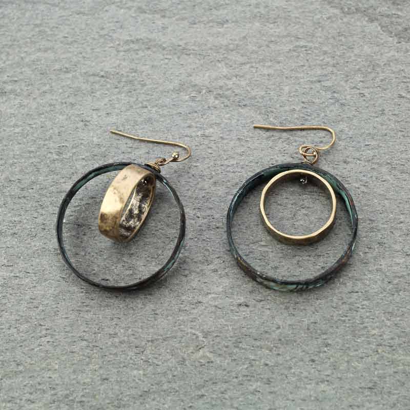 Two Circle Earrings - Image 3