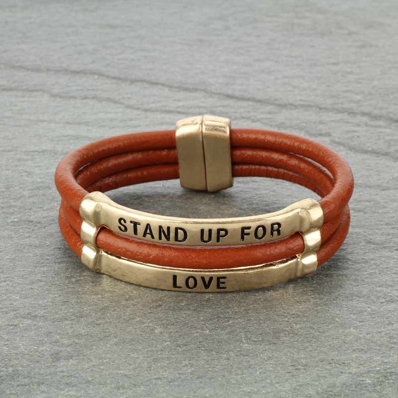"Stand Up For Love" Magnetic Bracelet