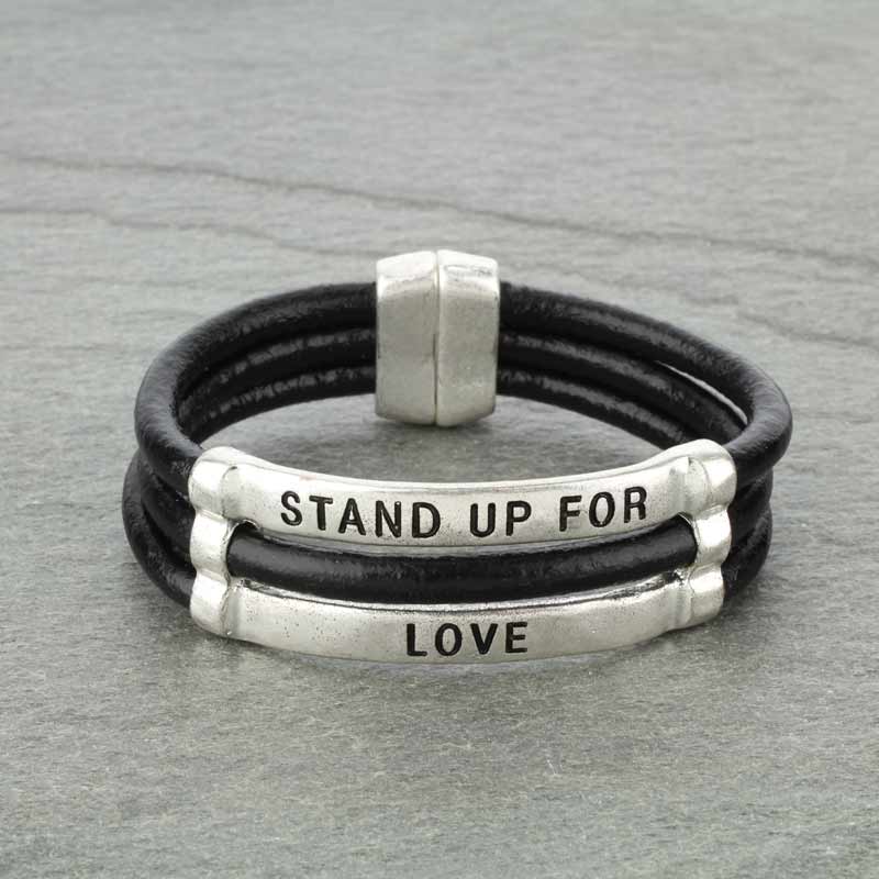 "Stand Up For Love" Magnetic Bracelet