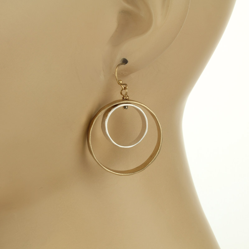 Two Circle Earrings - Image 2