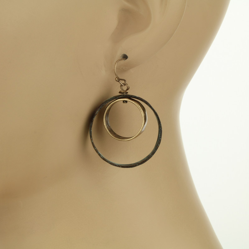 Two Circle Earrings - Image 2