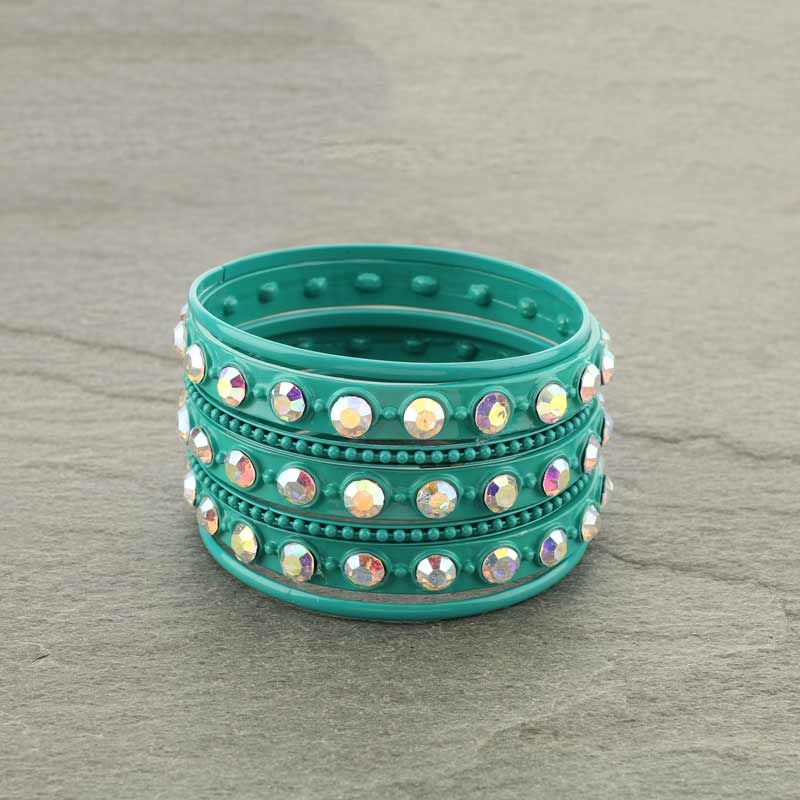 Stone Bangle Bracelet