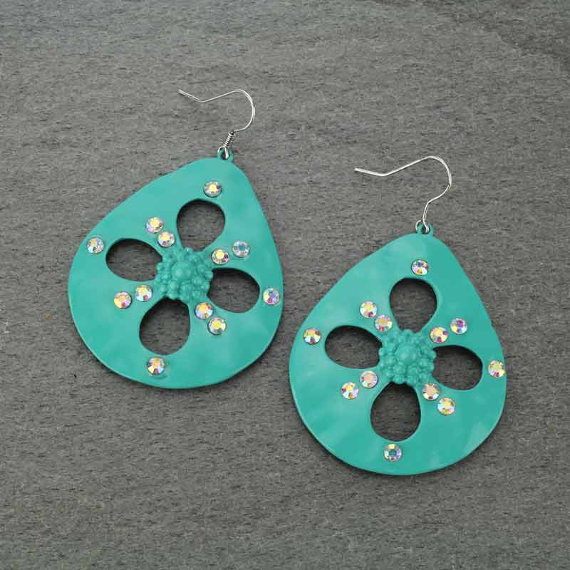 Fashion Tear Drop Fish Hook Earrings