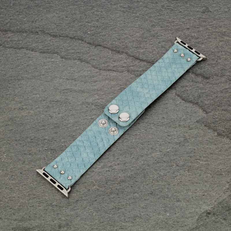 Snake Skin Apple Watch Leather Bands