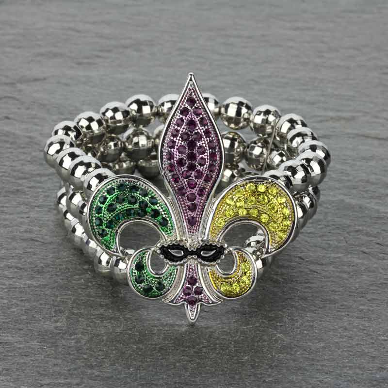 Mardi Gras Stretch Bracelet