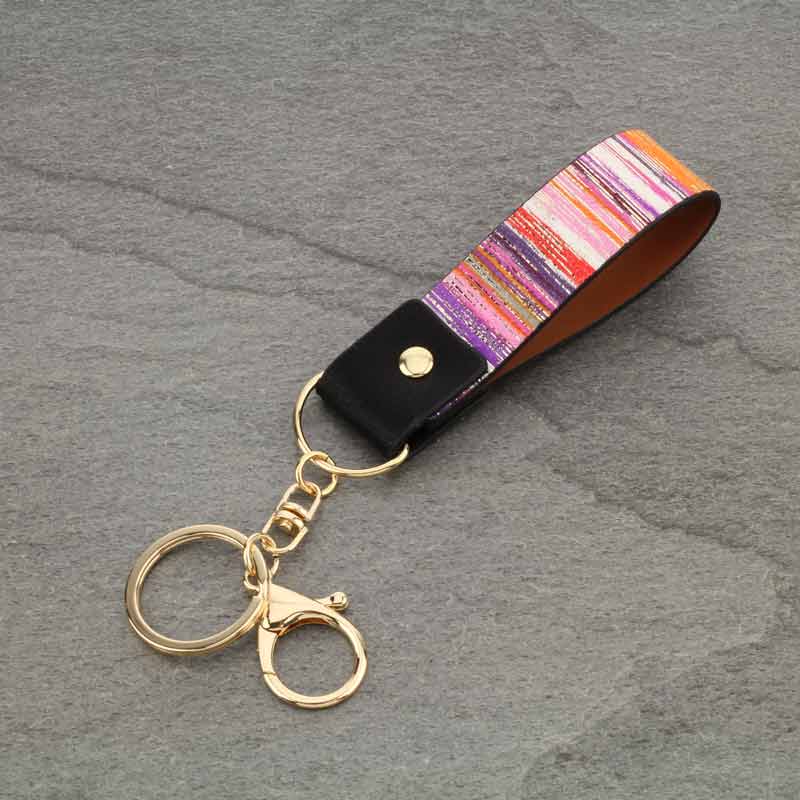 Western Serape Printed Key Chain