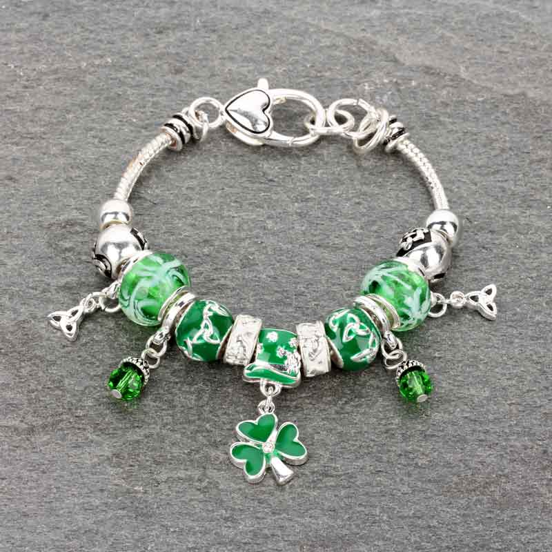 St. Patrick's Pandora Style Charm Bracelet
