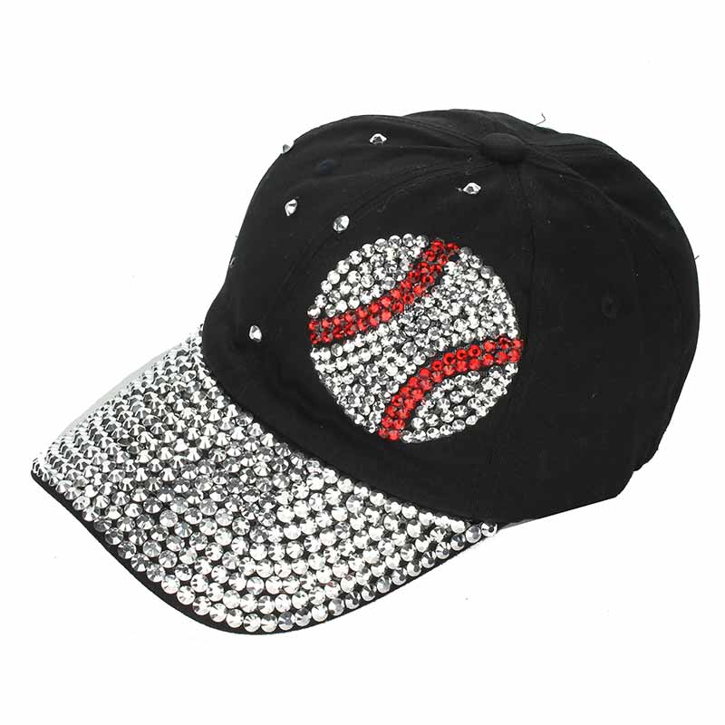 Sports "Baseball" Rhinestone Cap