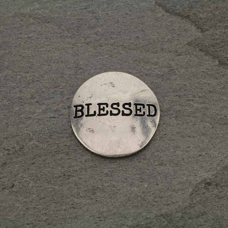 "BLESSED" Self Phone Grip Adhesive Charm