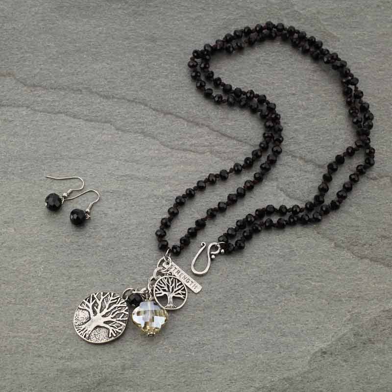 Glass Bead "Tree of Life" Necklace Set