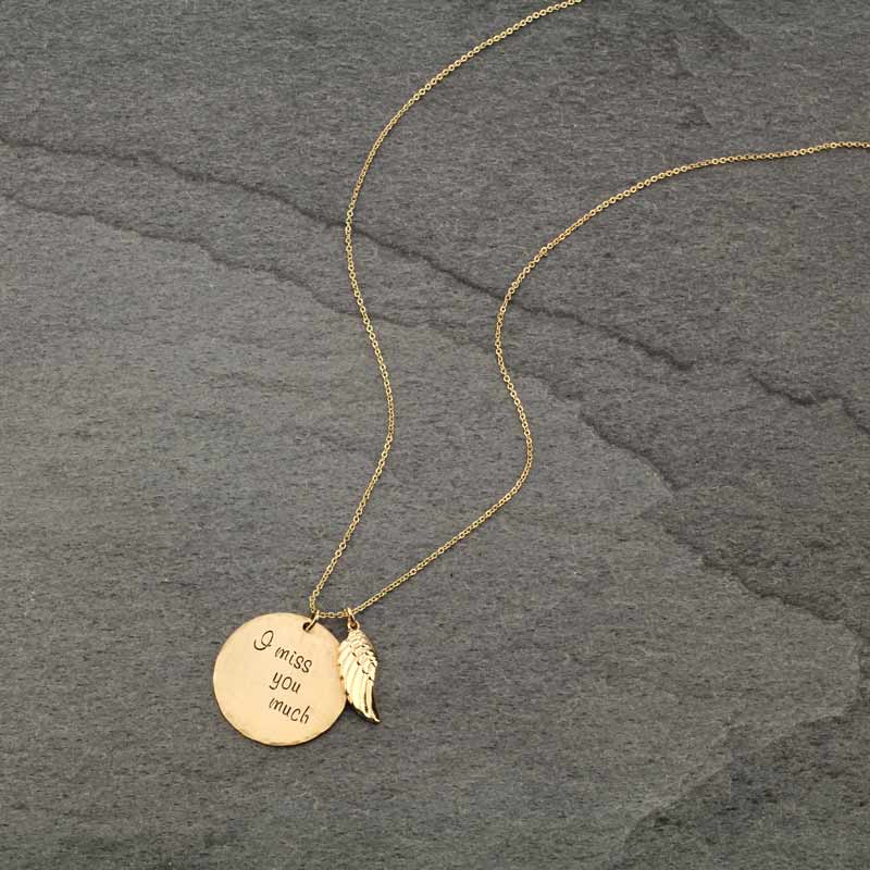 JJ "I Miss You Much" Necklace