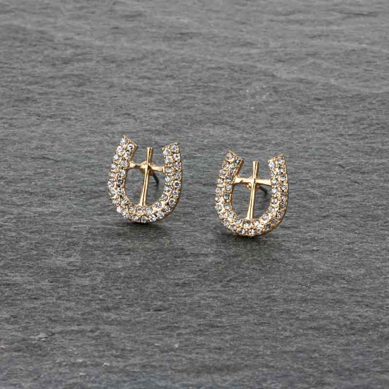 Horseshoe Post Earrings