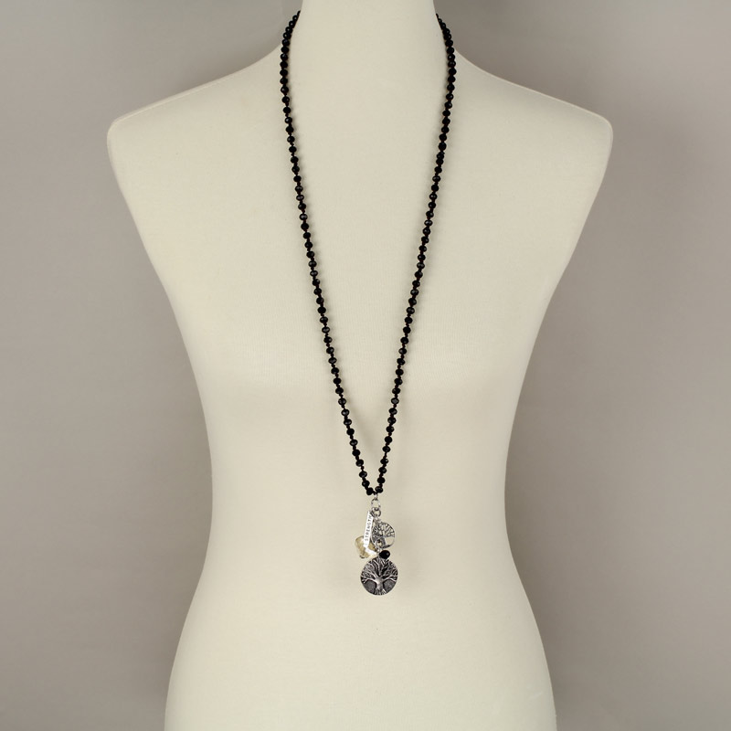 Glass Bead "Tree of Life" Necklace Set - Image 2
