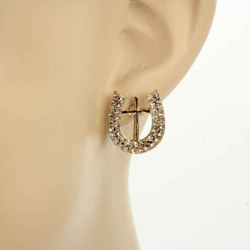 Horseshoe Post Earrings - Image 2