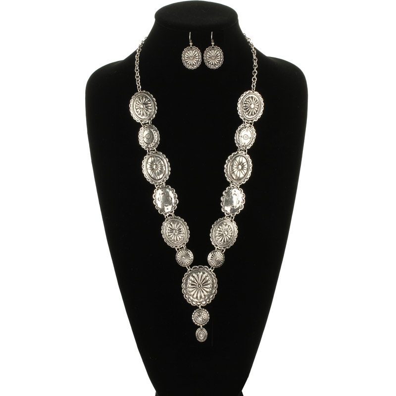 Western Concho Necklace Set - Image 2
