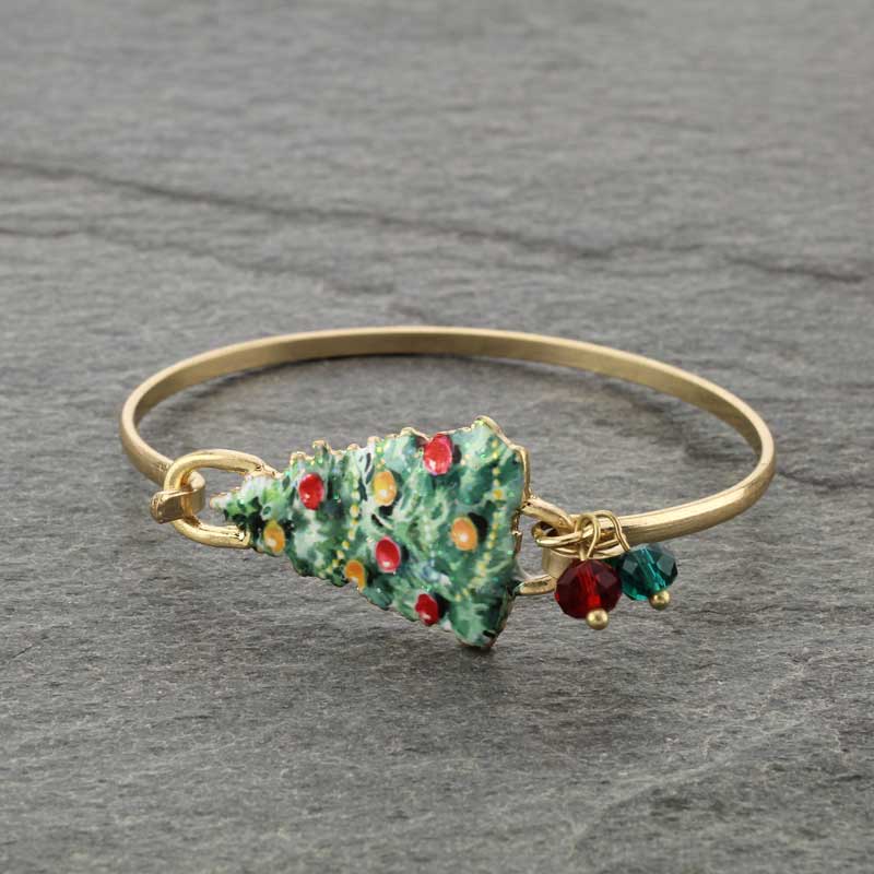 Christmas Tree Wire Bracelet