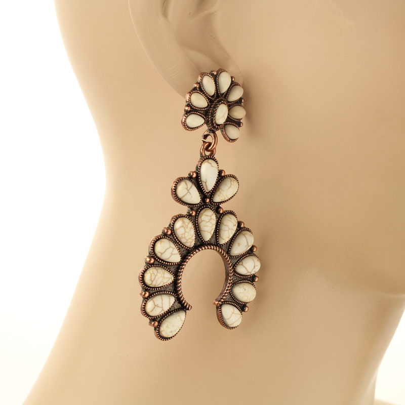 Squash Blossom Post Earrings - Image 2