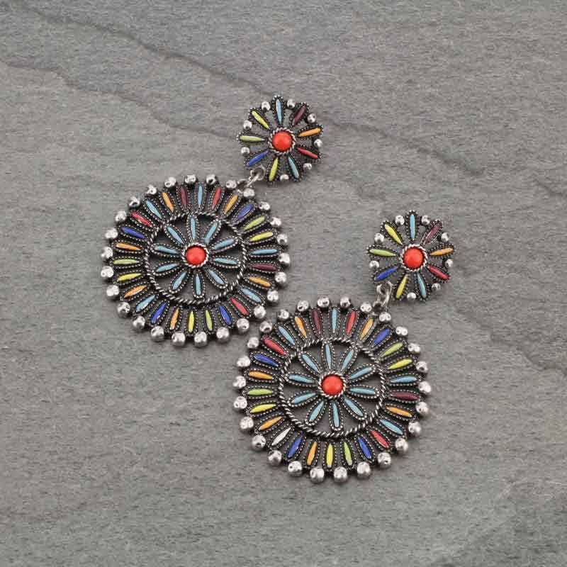 Western Style Stone Post Earrings