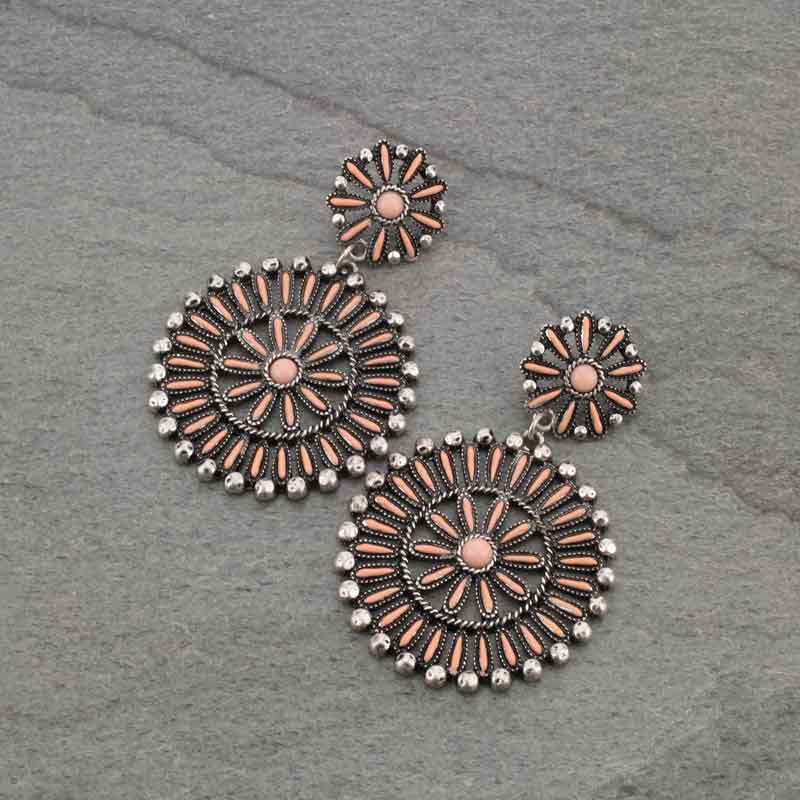 Western Style Stone Post Earrings