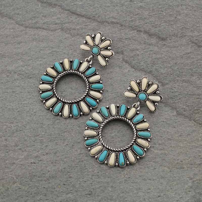 Western Style Stone Post Earrings