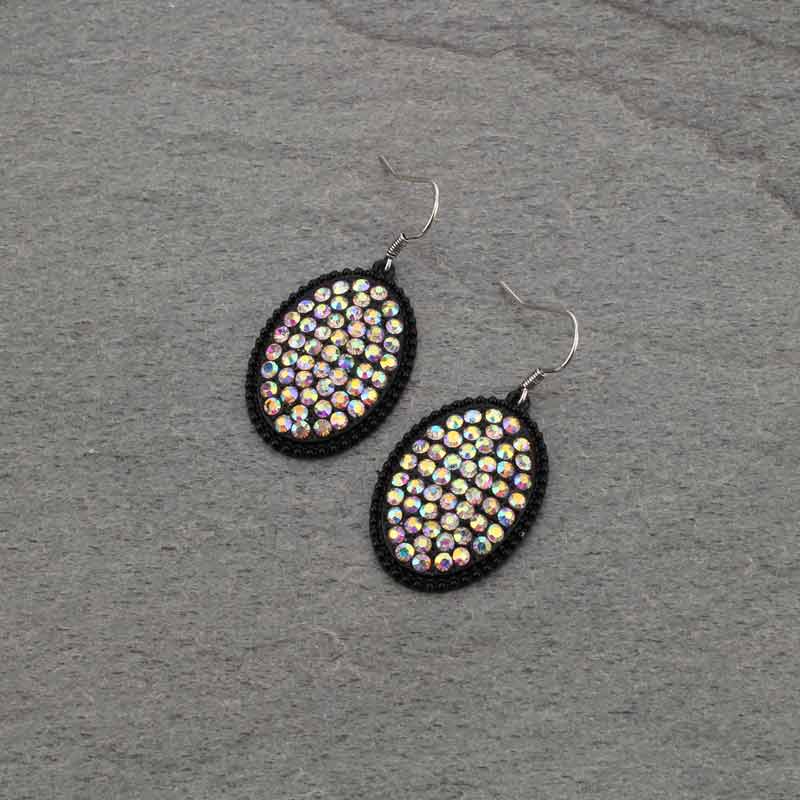Western Stone Fish Hook Earrings