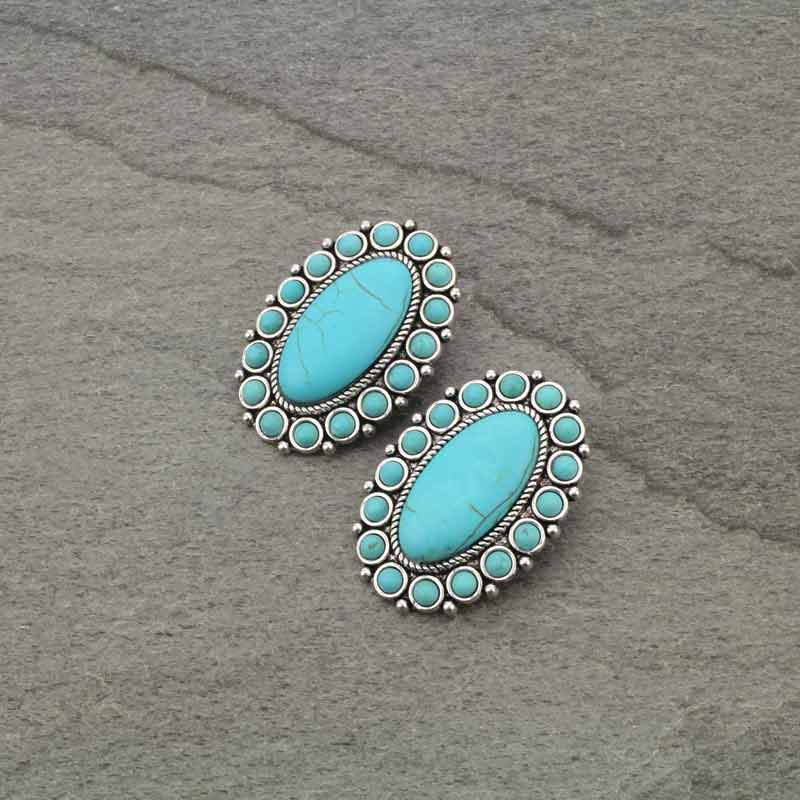 Western Stone Post Earrings