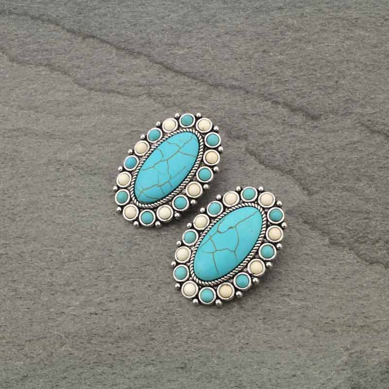 Western Stone Post Earrings