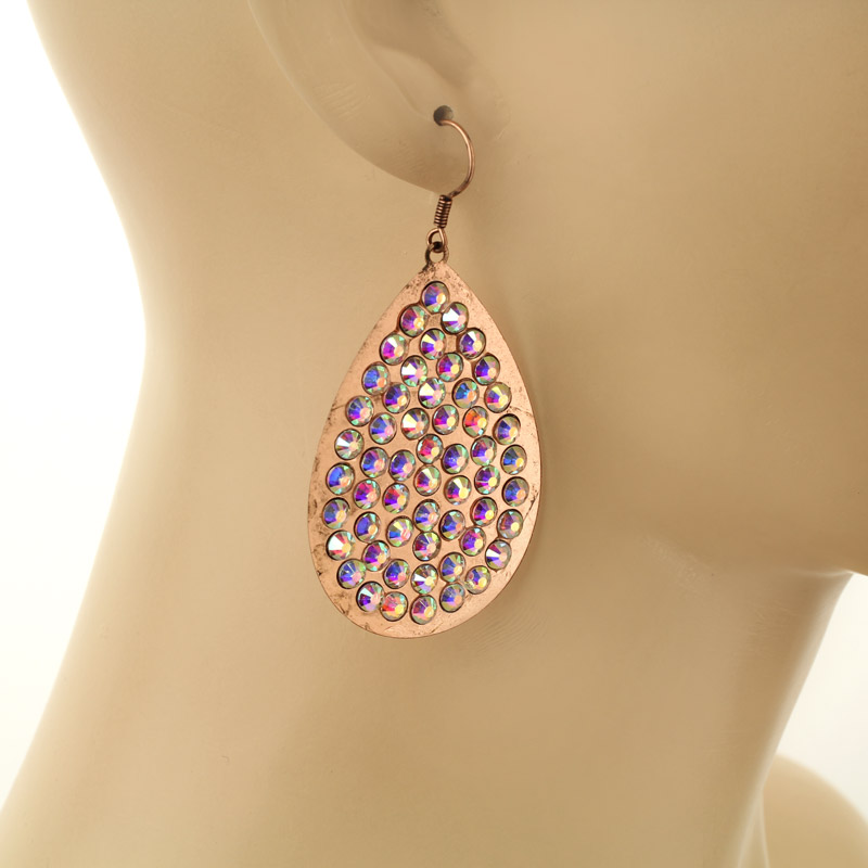 Tear Drop Fish Hook Earrings - Image 2