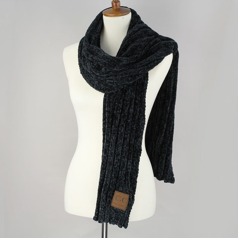 C.C Ribbed Chenille Scarf