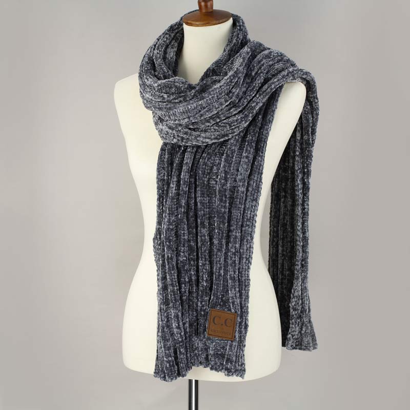 C.C Ribbed Chenille Scarf