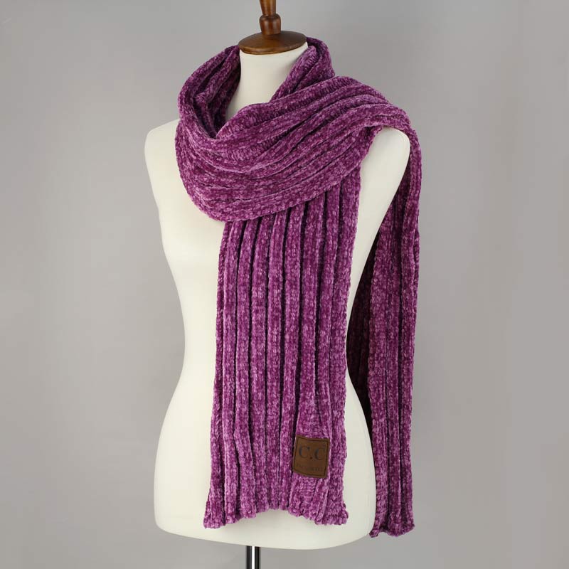 C.C Ribbed Chenille Scarf