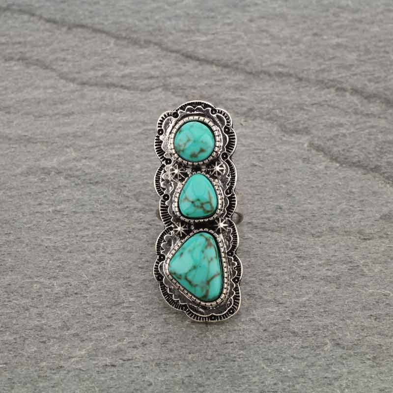 Western Style Cuff Ring