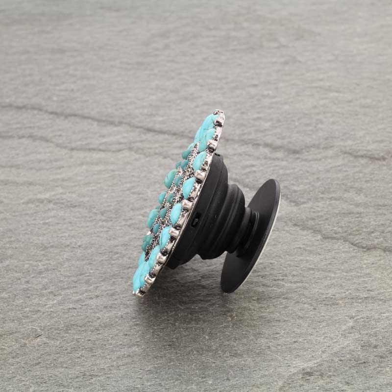 Natural Stone Concho Phone Grip and Stand - Image 4