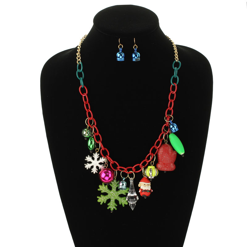 Christmas Theme Necklace Set - Image 2