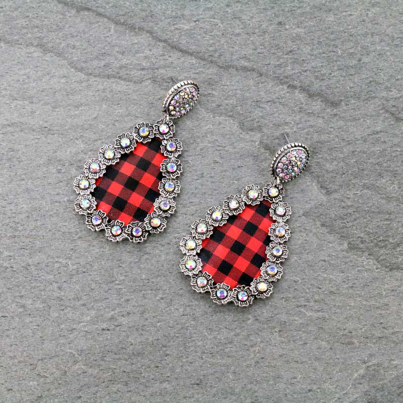 Western Teardrop Post Earrings