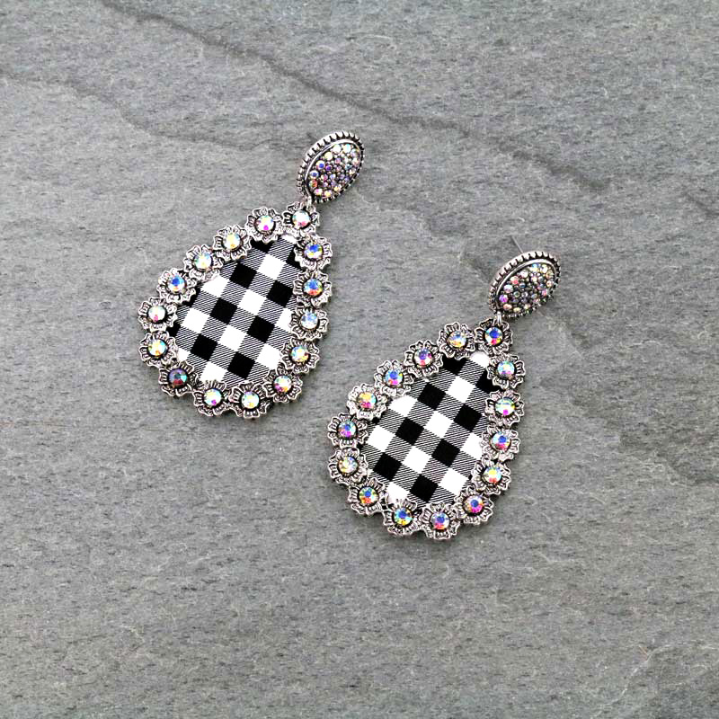Western Teardrop Post Earrings