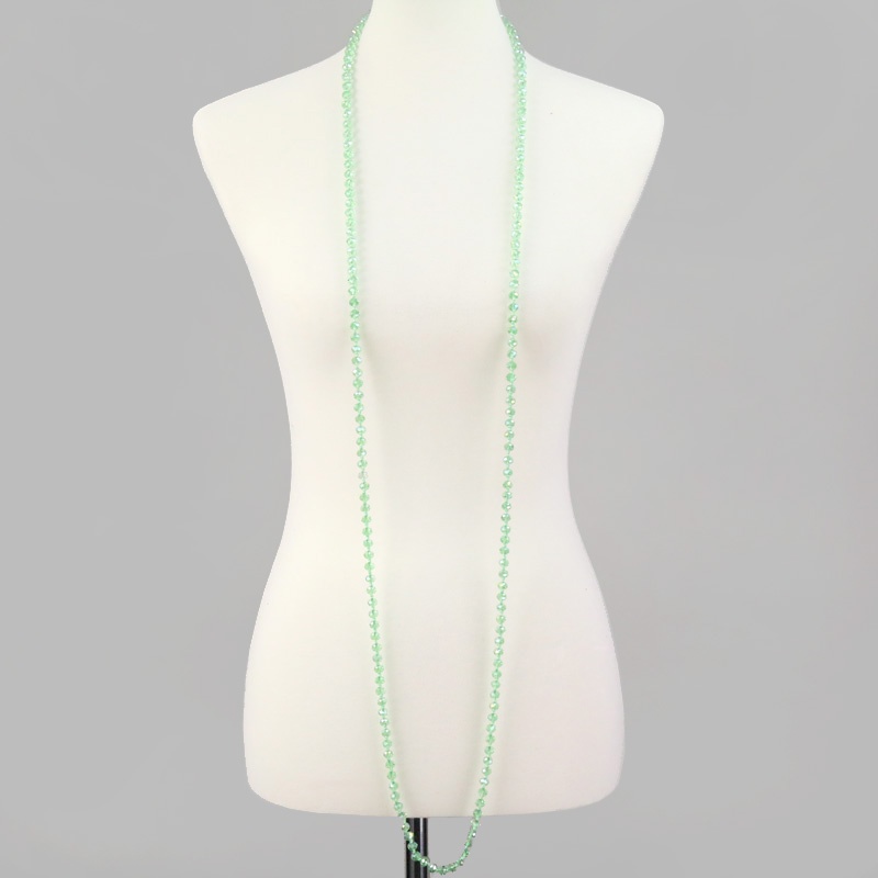 60" Endless Crystal Bead Necklace - Image 2