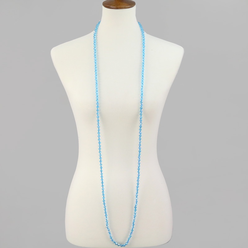 60" Endless Crystal Bead Necklace - Image 2