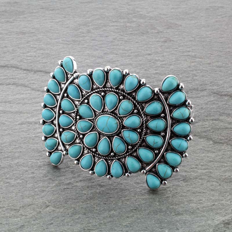Western Turquoise Hair Barrette