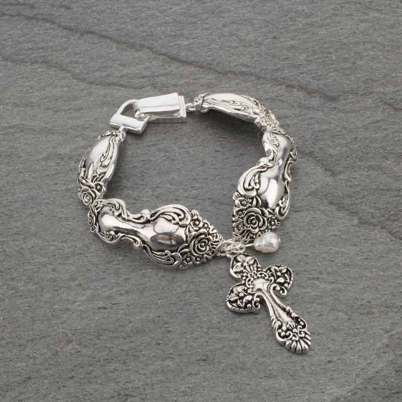 Spoon Design with Cross Magnetic Bracelet