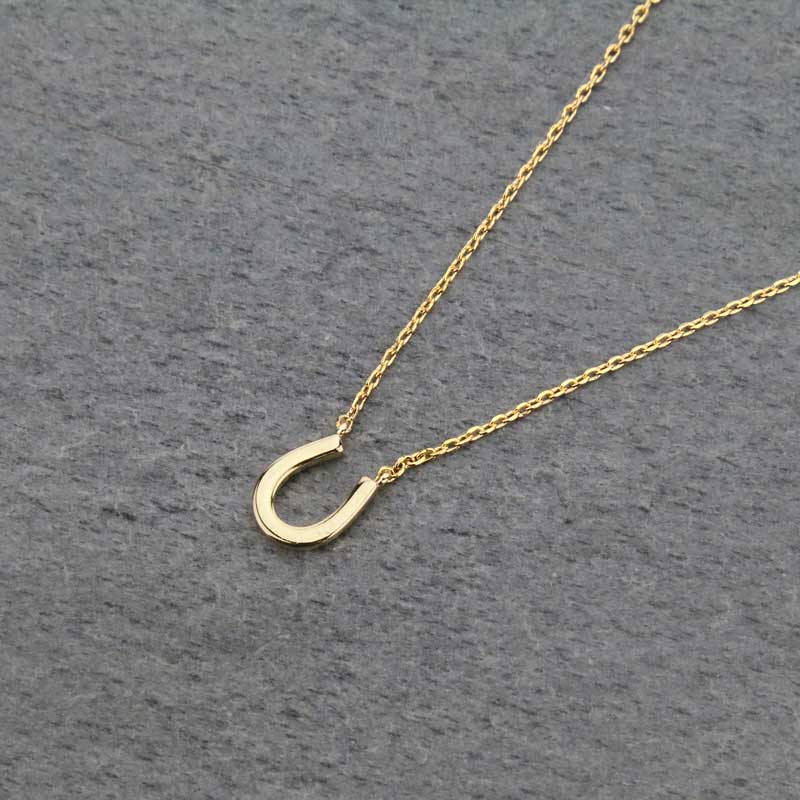 Horseshoe Brass Necklace