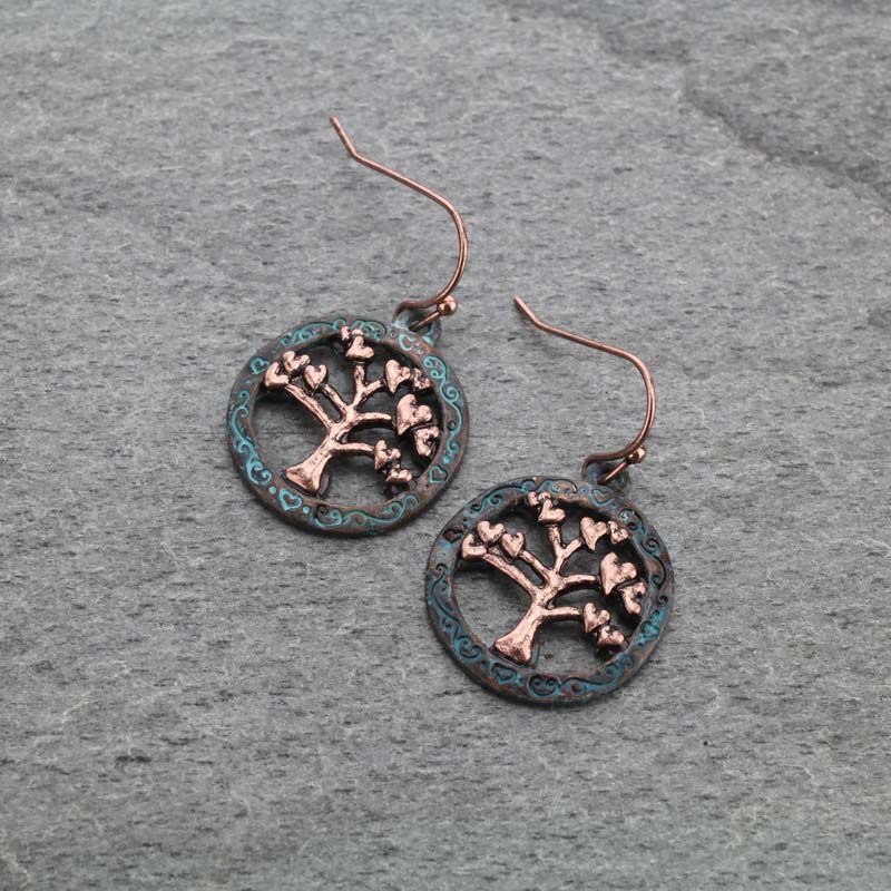 Western Tree Fish Hook Earrings