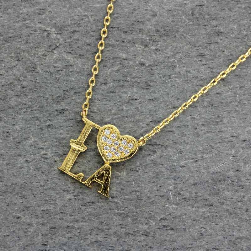 "I love Louisiana" Pendant Necklace