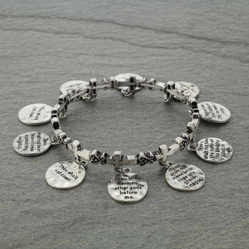10 Commandment Stretch Bracelet
