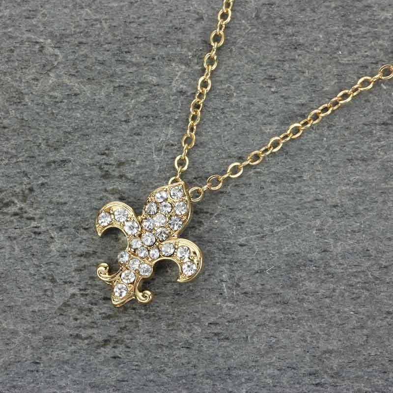 Fleur De Lis Pendant Necklace