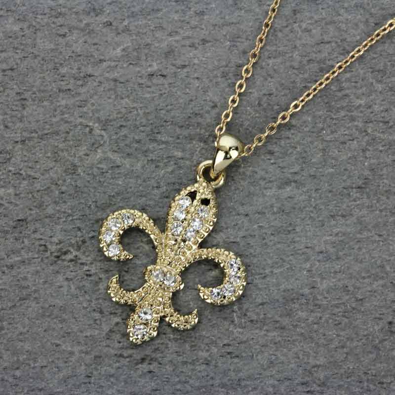 Fleur De Lis Pendant Necklace