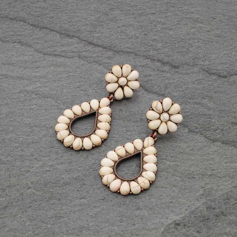 Western TQ Teardrop Post Earrings