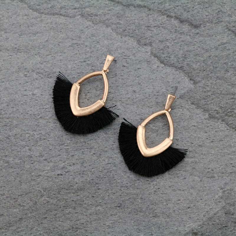 1.8" Tassel with Metal Post Earrings