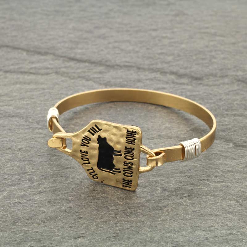 "Till The Cows Come Home" Wire Bracelet