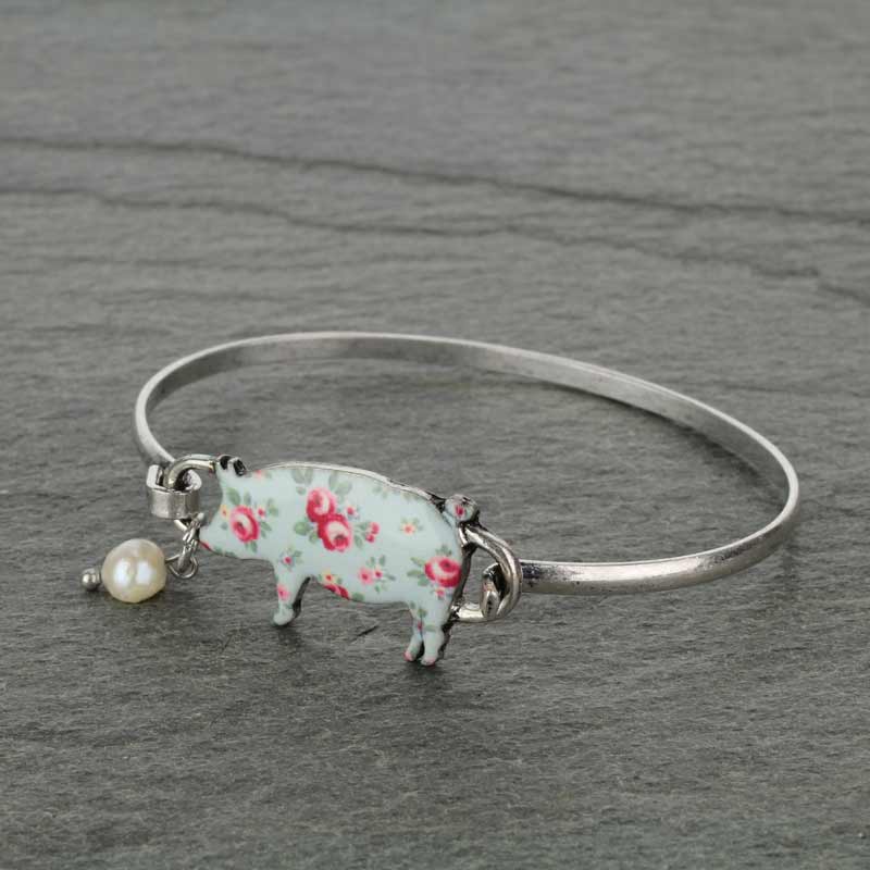 Pig Floral Wire Bracelet - Image 2